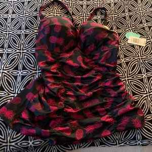 Torrid Pineapple Swim Top